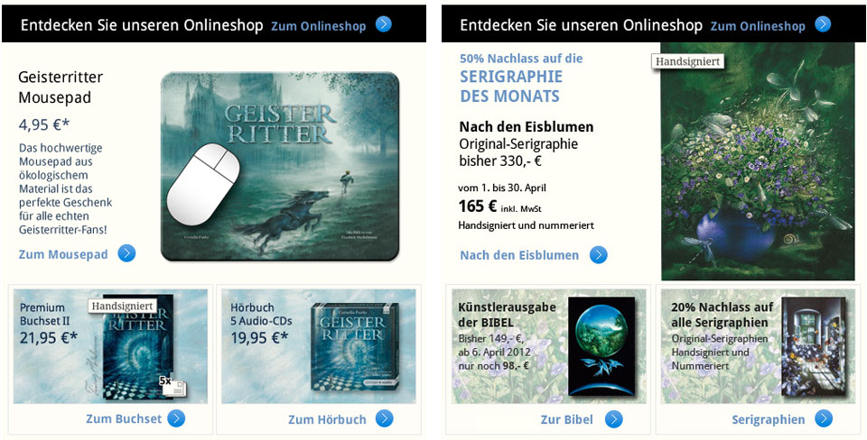 Aktionen und Angebote lassen sich dank CMS-System einfach im Online-Shop umsetzen Aktionen und Angebote lassen sich dank CMS-System einfach im Online-Shop umsetzen