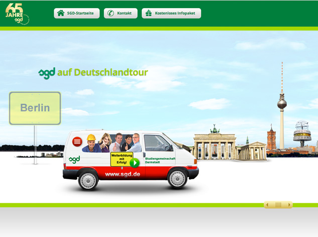 SGD auf Deutschalndtour, unterlegt mit Videos und Sound-Effekten SGD auf Deutschalndtour, unterlegt mit Videos und Sound-Effekten